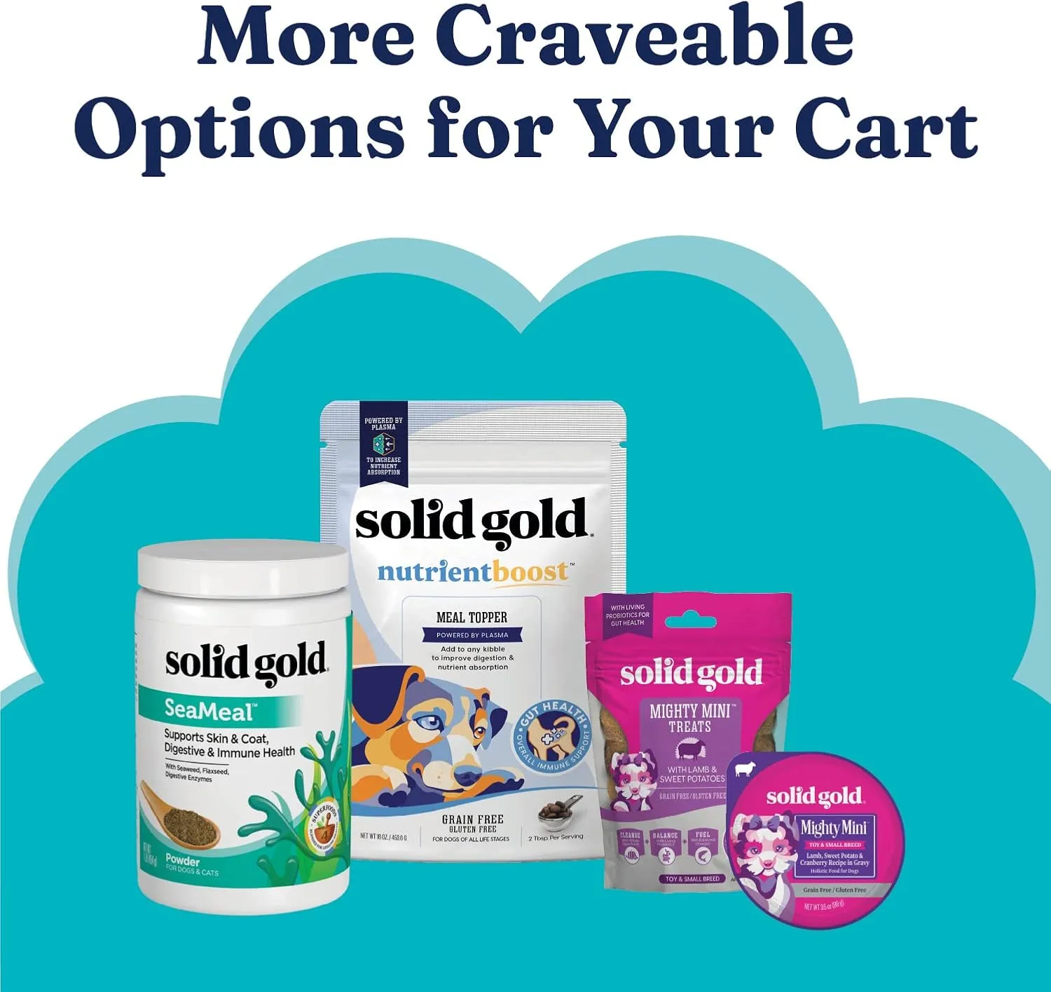 Solid Gold Dry Dog Food Small Breeds - Made with Real Beef - Grain & Gluten Free Small Breed Dog Food - 4 LB Bag
