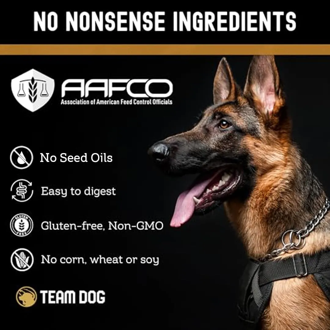 TEAM DOG Elite Blend High Protein Dog Food | Chicken Meal & Sweet Potato | For High Energy, High Performance Dogs | Easy to Digest | Gluten Free, GMO Free, No Corn, Wheat or Soy | (33 lb Dry Dog Food)