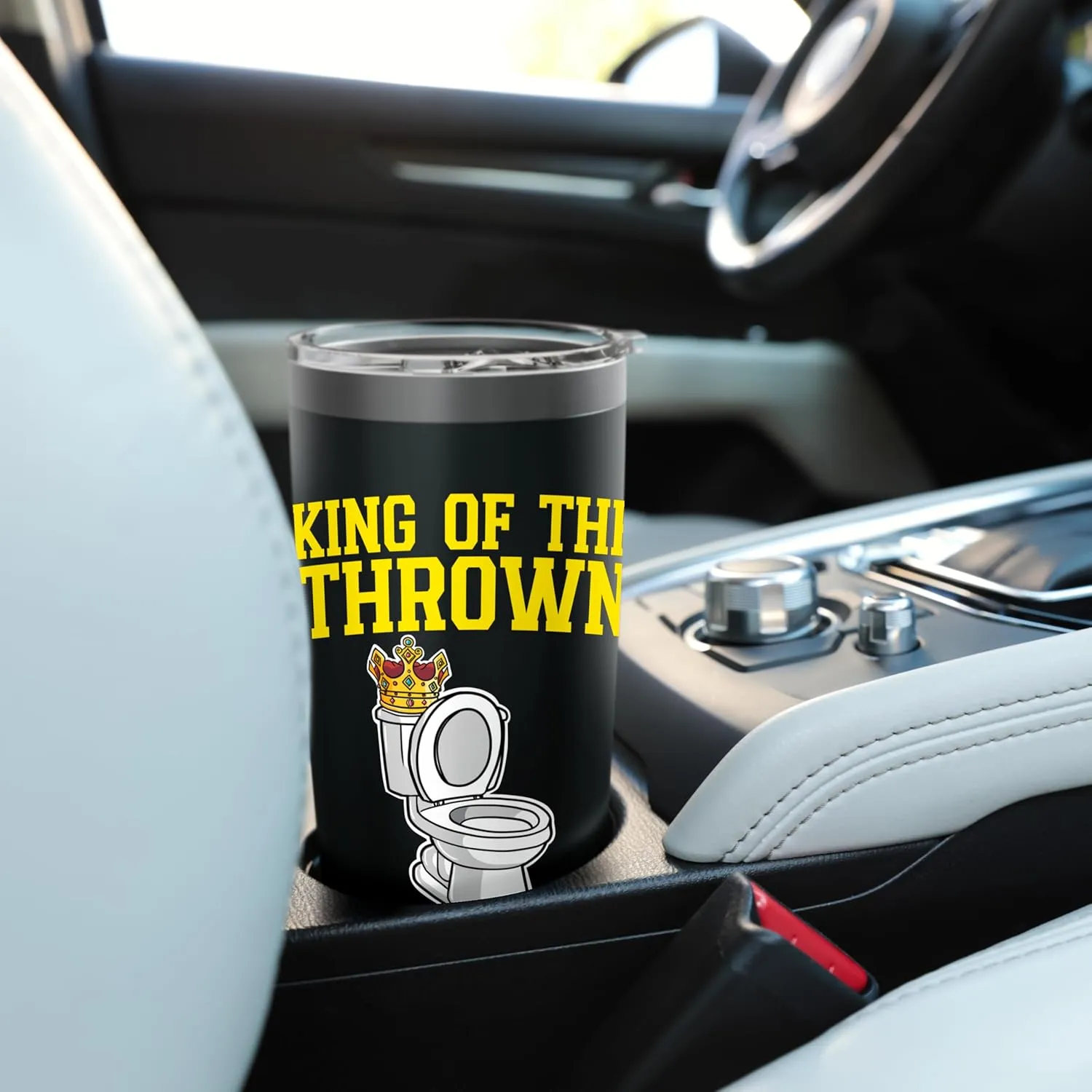 Toilet Bowl With A Crown King of the Thrown Stainless Steel Insulated Tumbler