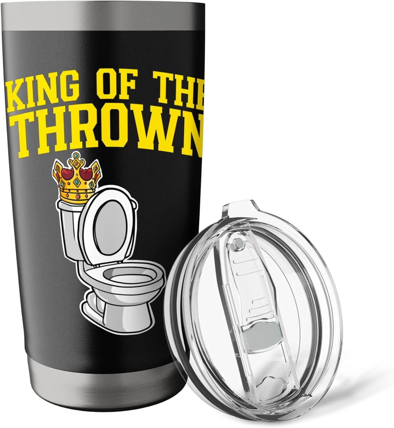 Toilet Bowl With A Crown King of the Thrown Stainless Steel Insulated Tumbler