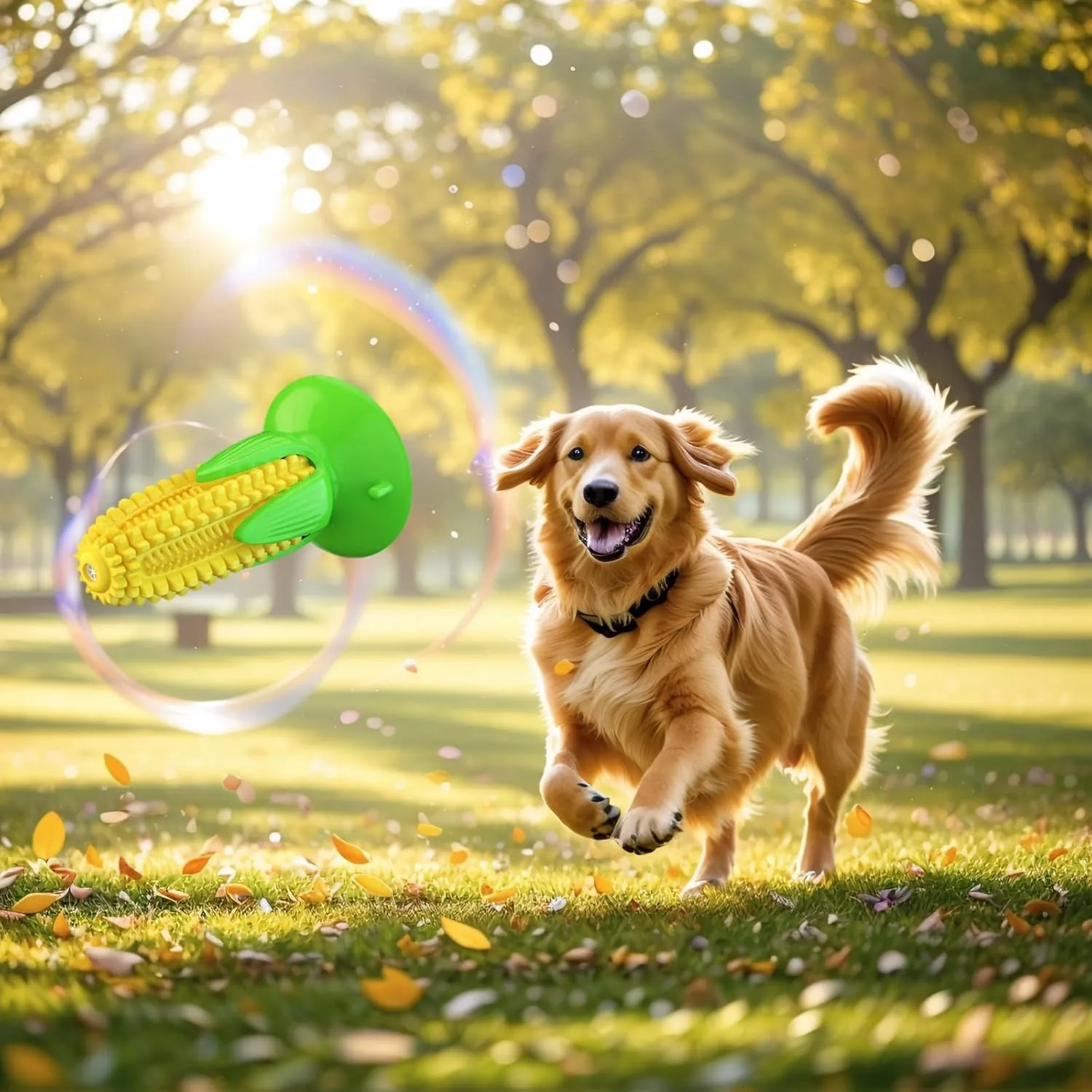 Tough to Destroy Aggressive Chew Dog Toy - Oversized Interactive Chew Toy, Natural Rubber, Durable Teething Bone for Dental Health and Anxiety Relief (for Large Breeds, Size: Medium)