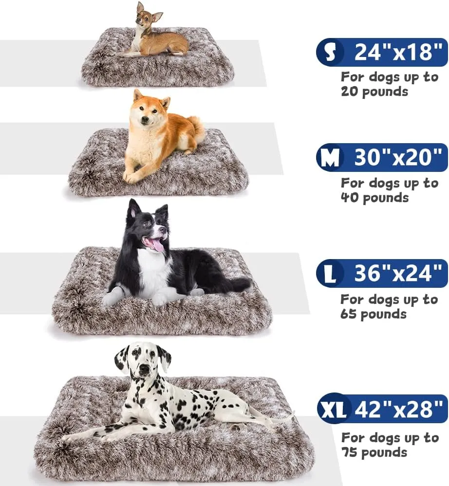 ULIGOTA Dog Crate Pad for Large Dogs, 36 inch, Deluxe Plush Anti-Slip Pet Bed, Fully Kennel Pad
