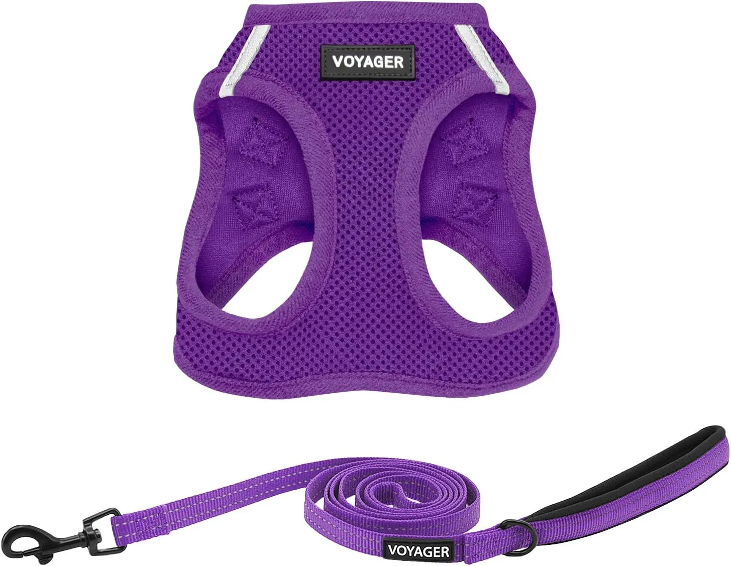 Voyager Step-in Air Cat Harness - All Weather Mesh Step in Vest Harness for Small and Medium Cats by Best Pet Supplies - Harness Leash Set (Purple), XXS