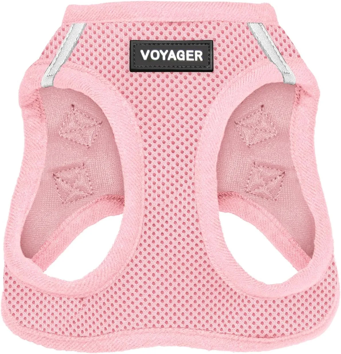 Voyager Step-In Air Dog Harness by Best Pet Supplies - All Weather Mesh Step in Vest Harness for Small and Medium Dogs, Pink, size L - Chest: 18 - 20.5"