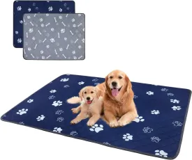Washable Pee Pads for Dogs 2 Pack,36''*31'' Reusable Puppy Pads Pet Training Pads with Great Absorbent,Leakproof Fabric and Non Slip Backing for Potty,Crate,Whelping,Floor,Playpen,Sofa,Car