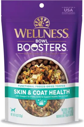 Wellness CORE Bowl Boosters Skin & Coat Dog Food Topper, 4 Ounce Bag