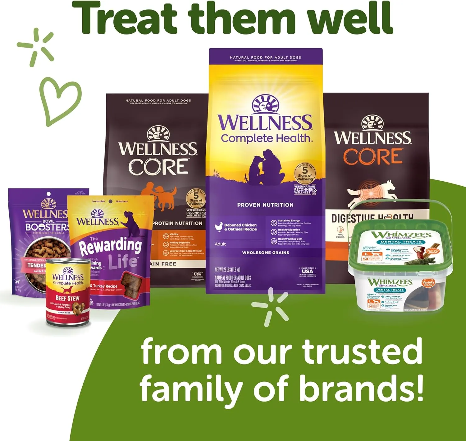 Wellness WHIMZEES Value Box Dog Dental Treats, Natural Chews, Large Size, (24 Count)