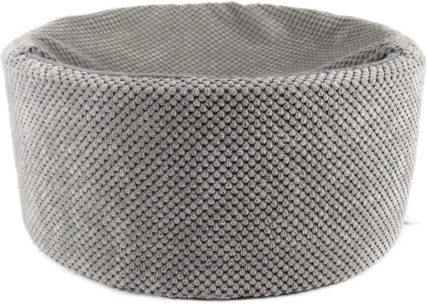 Winsterch Large Cat Bed - Soft, Enclosed & Washable cat Cave Bed for Indoor/Outdoor Cats & Kittens with Anti-Slip Bottom,Calming, Covered Cave Bed (Gray,17.8 x 17.8 x 7.84 in)