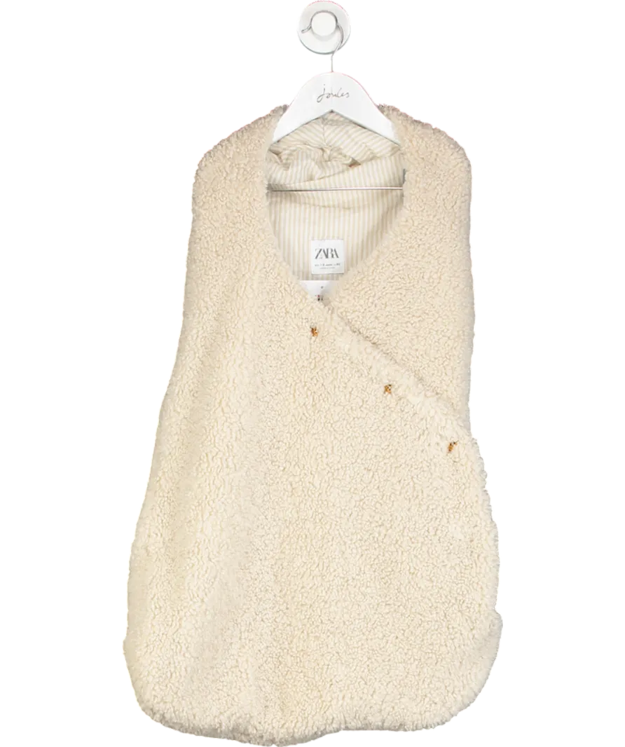 ZARA Cream Fleece Sleeping Bag 0-3 Months